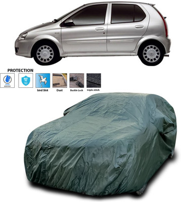 CODOKI Car Cover For Tata Indica V2 (With Mirror Pockets)(Green)