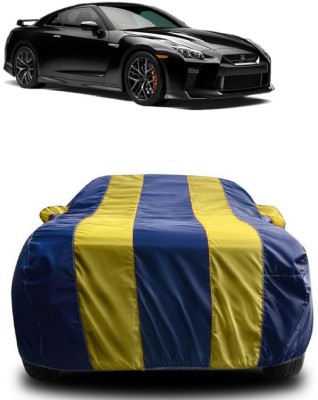 SUGASHRI Car Cover For Nissan GT-R 3.8 V6 (With Mirror Pockets)(Yellow, Blue)