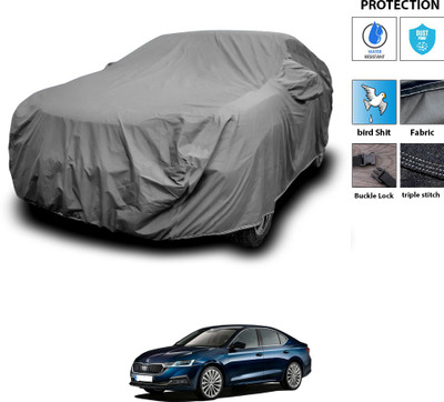 PAGORA Car Cover For Skoda Octavia (With Mirror Pockets)(Grey)
