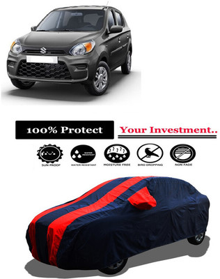 Amexride Car Cover For Maruti 800 (With Mirror Pockets)(Red)