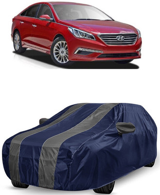 ANTOFY Car Cover For Hyundai Sonata LF3 Elite (With Mirror Pockets)(Grey, Blue)