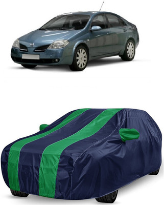 ANTOFY Car Cover For Nissan Primera 1.6 Acenta (With Mirror Pockets)(Green, Blue)