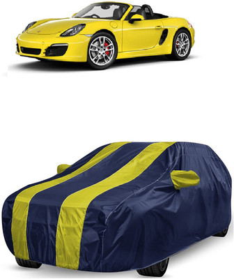 ANTOFY Car Cover For Porsche Boxster S (With Mirror Pockets)(Yellow, Blue)