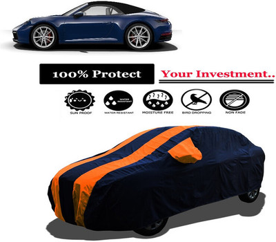 Amexride Car Cover For Porsche 911 Carrera S Cabriolet (With Mirror Pockets)(Orange)