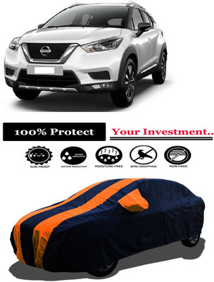 Amexride Car Cover For Nissan Kicks (With Mirror Pockets)(Orange)