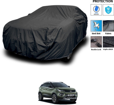 GOSHIV-car and bike accessories Car Cover For Tata Nexon (With Mirror Pockets)(Black)