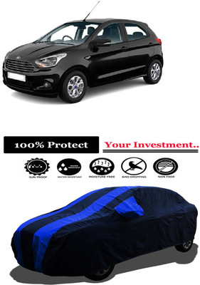 Amexride Car Cover For Ford Figo 1.2P Base MT (With Mirror Pockets)(Multicolor)