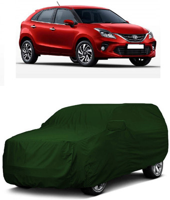ANTOFY Car Cover For Toyota Glanza G Smart Hybrid Petrol (With Mirror Pockets)(Green)