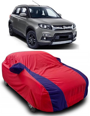 ANTOFY Car Cover For Maruti Suzuki Grand Vitara LDi Option (With Mirror Pockets)(Red, Blue)