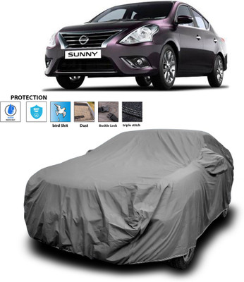 PAGORA Car Cover For Nissan Sunny (With Mirror Pockets)(Grey)