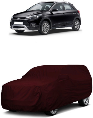 ANTOFY Car Cover For Hyundai i20 Active 1.2 SX with AVN (With Mirror Pockets)(Maroon)