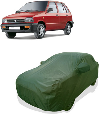 Tricway Car Cover For Maruti 800 AC LPG (With Mirror Pockets)(Green)