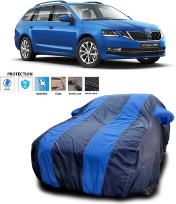 CODOKI Car Cover For Skoda Octavia Combi (With Mirror Pockets)(Blue)