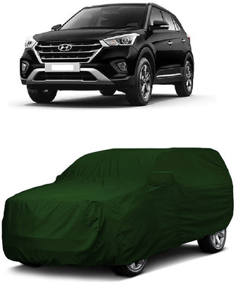 ANTOFY Car Cover For Hyundai Creta 1.6 E Plus Petrol (With Mirror Pockets)(Green)