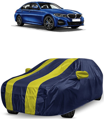 ANTOFY Car Cover For Mini Cooper 3 Series (With Mirror Pockets)(Yellow, Blue)