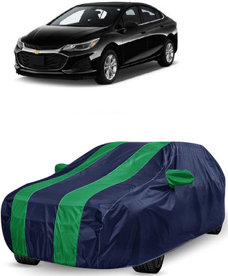 ANTOFY Car Cover For Chevrolet Cruze Split (With Mirror Pockets)(Green, Blue)