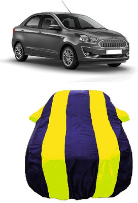 Wegather Car Cover For Ford Figo Aspire Trend Plus Petrol (With Mirror Pockets)(Yellow)