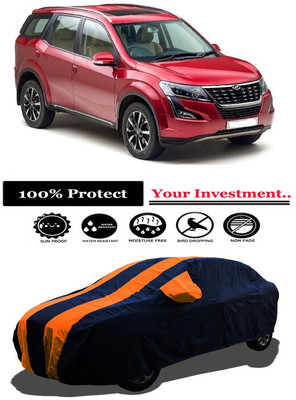 Amexride Car Cover For Mahindra XUV500 W5 Diesel (With Mirror Pockets)(Orange)
