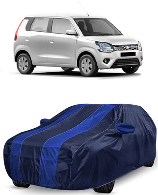 ANTOFY Car Cover For Maruti Wagon R ZXI 1.2 Petrol (With Mirror Pockets)(Blue, Blue)