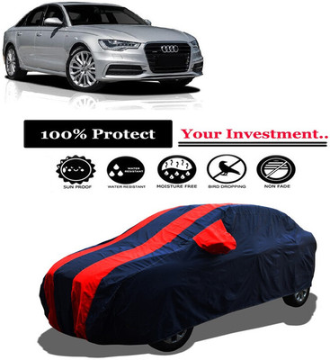 Amexride Car Cover For Audi A6 4G2 3.0 TDI Quattro (With Mirror Pockets)(Red)
