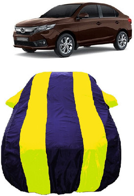 Wegather Car Cover For Honda Amaze S Diesel (With Mirror Pockets)(Yellow)