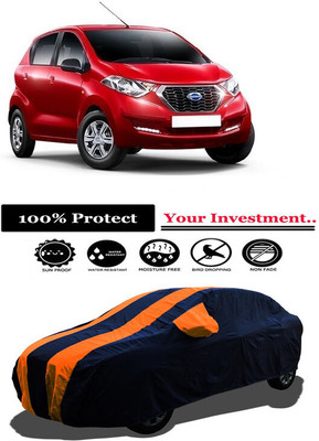 Amexride Car Cover For Datsun Redi-Go AMT 1.0 S Petrol (With Mirror Pockets)(Orange)