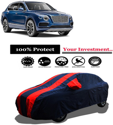 Amexride Car Cover For Bentley Bentayga V8 (With Mirror Pockets)(Red)