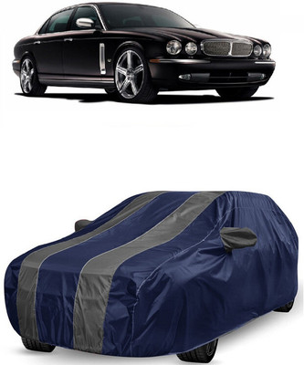 ANTOFY Car Cover For Jaguar Super V8 (With Mirror Pockets)(Grey, Blue)
