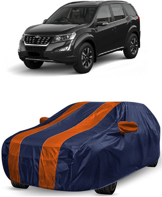 ANTOFY Car Cover For Mahindra XUV500 W9 AT Diesel (With Mirror Pockets)(Orange, Blue)
