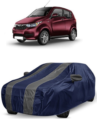 ANTOFY Car Cover For Mahindra e2oPlus P6 (With Mirror Pockets)(Grey, Blue)