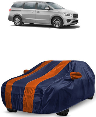 ANTOFY Car Cover For Kia Carnival Limousine Diesel (With Mirror Pockets)(Orange, Blue)