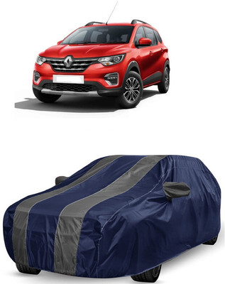 ANTOFY Car Cover For Renault Triber RXT Petrol (With Mirror Pockets)(Grey, Blue)