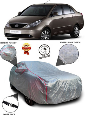 PAGORA Car Cover For Tata Indigo CS (With Mirror Pockets)(Silver)