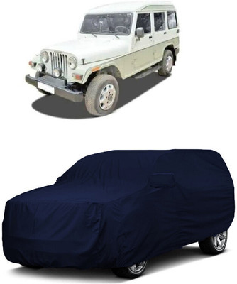 ANTOFY Car Cover For Mahindra Marshal (With Mirror Pockets)(Blue)