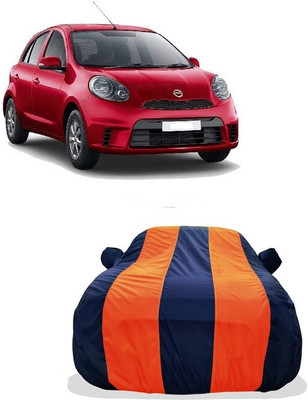 Tricway Car Cover For Nissan Micra Active XL ICC WT20 SE (With Mirror Pockets)(Orange)