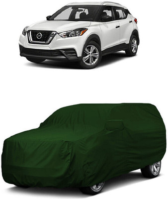 ANTOFY Car Cover For Nissan Kicks XL D Diesel (With Mirror Pockets)(Green)