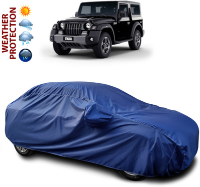 CODOKI Car Cover For Mahindra Thar (With Mirror Pockets)(Blue)
