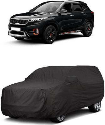 ANTOFY Car Cover For Kia Seltos HTX 1.5 (With Mirror Pockets)(Grey)