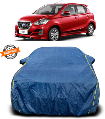 PAGORA Car Cover For Nissan Go (With Mirror Pockets)(Blue)