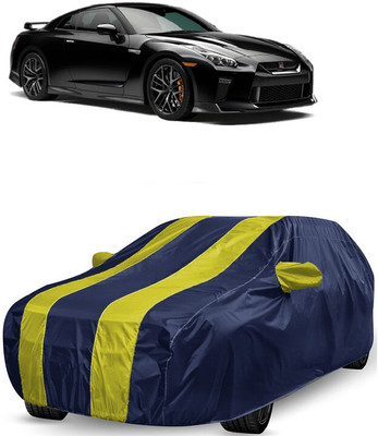 ANTOFY Car Cover For Nissan GT-R 3.8 V6 (With Mirror Pockets)(Yellow, Blue)