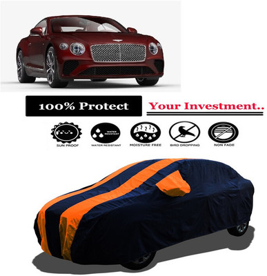 Amexride Car Cover For Bentley Continental GT V8 Petrol (With Mirror Pockets)(Orange)