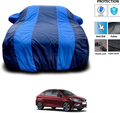 GOSHIV-car and bike accessories Car Cover For Tata Tigor (With Mirror Pockets)(Blue)