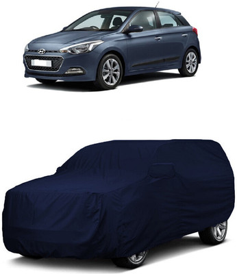 ANTOFY Car Cover For Hyundai Elite i20 Asta Option 1.2 (With Mirror Pockets)(Blue)