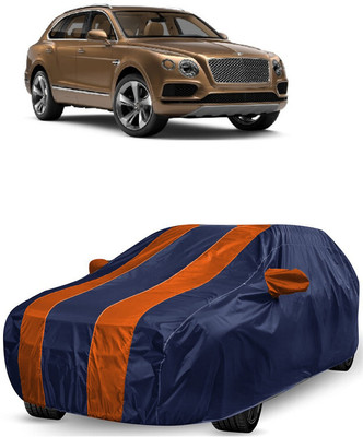 ANTOFY Car Cover For Bentley Bentayga V8 Petrol (With Mirror Pockets)(Orange, Blue)