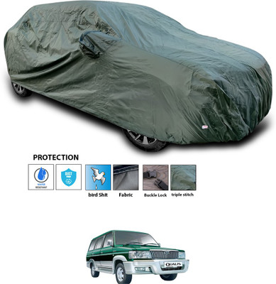 PAGORA Car Cover For Toyota Qualis (With Mirror Pockets)(Green)