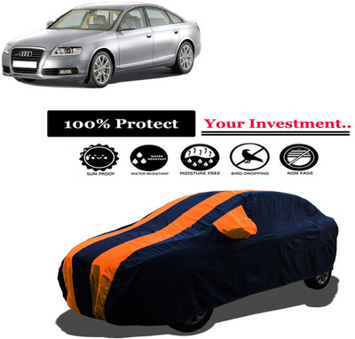 Amexride Car Cover For Audi A6 4F2 3.0 TDI Quattro (With Mirror Pockets)(Orange)