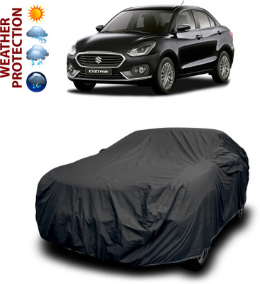 PAGORA Car Cover For Maruti Suzuki Dzire (With Mirror Pockets)(Black, For 2019, 2020, 2021, 2022, 2023 Models)
