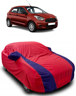 ANTOFY Car Cover For Ford Figo 1.5D Trend MT (With Mirror Pockets)(Red, Blue)