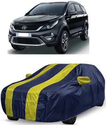 ANTOFY Car Cover For Tata Hexa XT 4X4 (With Mirror Pockets)(Yellow, Blue)