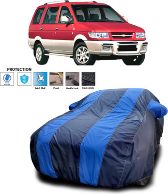 GOSHIV-car and bike accessories Car Cover For Chevrolet Tavera (With Mirror Pockets)(Blue)